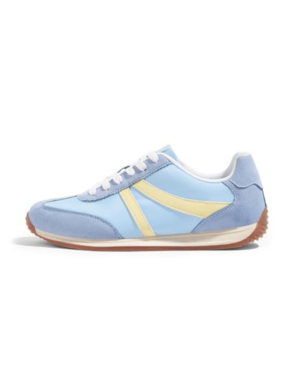 Retro Fashion Sneakers Leather Upper Non-Slip Lace-Up Casual Walking Shoes